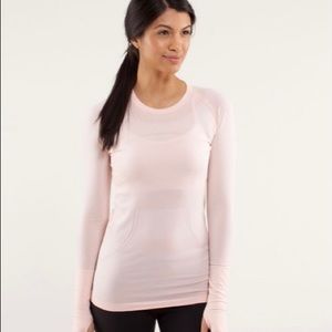 Lululemon Pink Swiftly Tech Long Sleeve Shirt